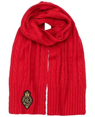 Lauren Ralph Lauren Cable Crest Patch Scarf