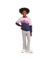 Andy & Evan Little Girls Toddler/Child Smiley Crewneck Flare Legging Set