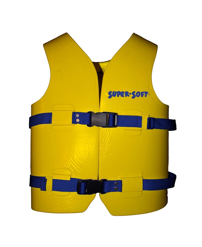 Trc Recreation Super Soft Child Life Jacket Swim Safety Vest, Medium, Yellow