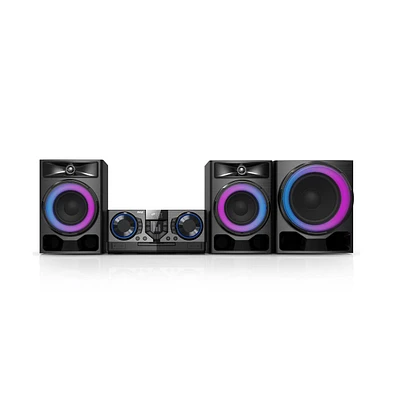 Pyle 4-Piece Mini Hi-Fi Bluetooth Stereo System With MP3, Usb, Fm Radio, Bass Reflex Speaker, Dsp-Tech & Remote Control, 210 Watt