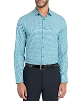 ConStruct Men's Slim-Fit Gingham Dress Shirt