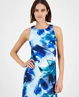 Anne Klein Women's Sleeveless Printed Midi Dress