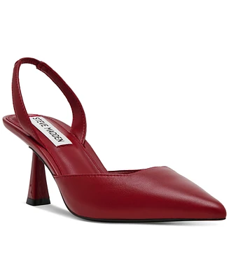 Steve Madden Women's Finlee Pointed-Toe Kitten-Heel Slingback Pumps