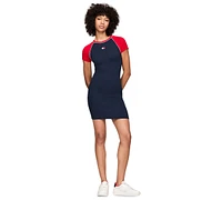 Tommy Jeans Women's Colorblocked Badge Bodycon Dress