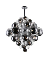 Cwi Lighting 36" Metal Pallocino 27 Light Chandelier