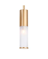 Cwi Lighting 10" Metal Pipes 1 Light Mini Pendant