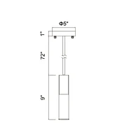 Cwi Lighting 10" Metal Pipes 1 Light Mini Pendant