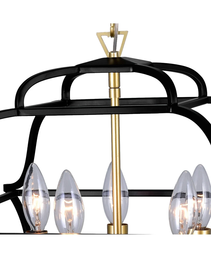 Cwi Lighting 18" Metal Tudor 5 Light Chandelier