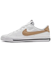 Nike Little Kids' Court Legacy Stay-Put Closure Casual Sneakers from Finish Line