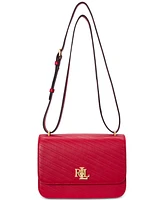 Lauren Ralph Lauren Sophee Stitched Nappa Leather Small Convertible Crossbody Bag