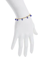 Unwritten Glass Evil Eye Beaded Bracelet