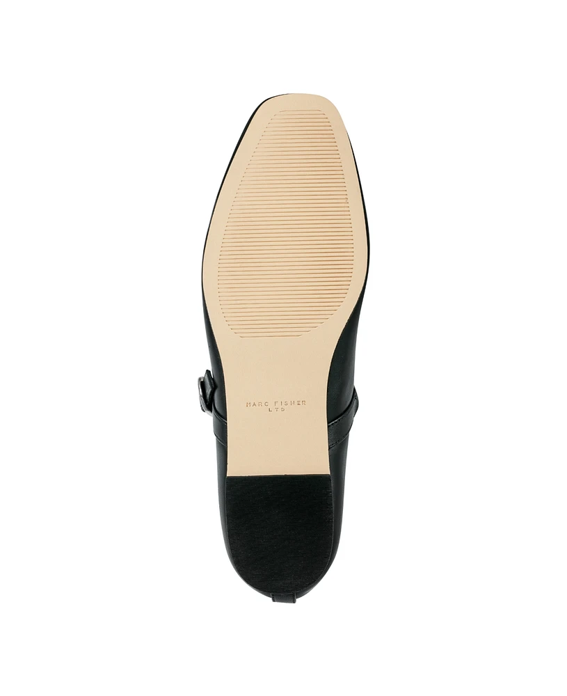 Marc Fisher Ltd Women's Garissa Square Toe Dress Ballet Flats