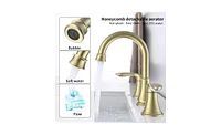 Slickblue 2-Handle 8-Inch Widespread Bathroom Sink Faucet Elegant and Functional Design