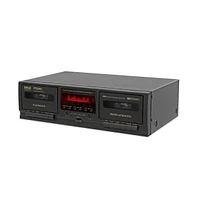 Pyle Dual Cassette Deck Stereo with CrO2 Tape Selector