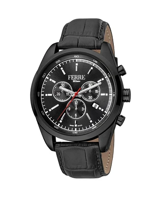Ferre Milano Men's Classic Black Dial Watch