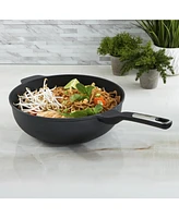BergHOFF Leo Phantom Nonstick Ceramic 12" Wok Pan 5.3qt., Recycled