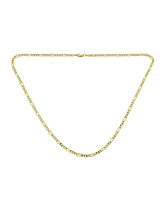 Bling Jewelry Unisex Thin Solid Yellow 10K Gold Figaro Chain Necklace For Men Women Nickel-Free 2 Mm 16 18 20 22 24 Inch