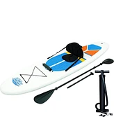 Bestway Hydro-Force White Cap 10' Inflatable Sup Stand Up Paddle Board (2 Pack)