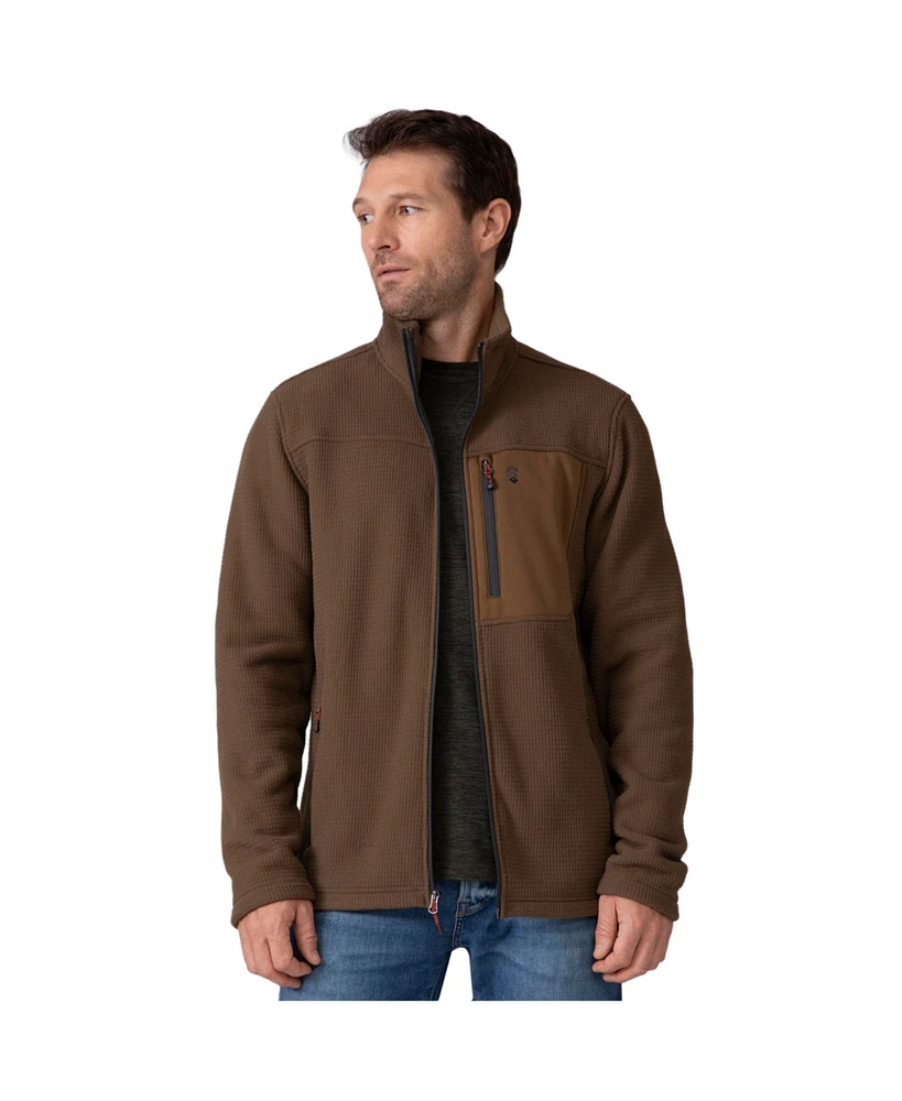Free Country Men's Dire Wolf Ii Grid Fleece Jacket