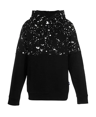 Univibe Big Boys Arthur Splatter Print Fleece Hoodie