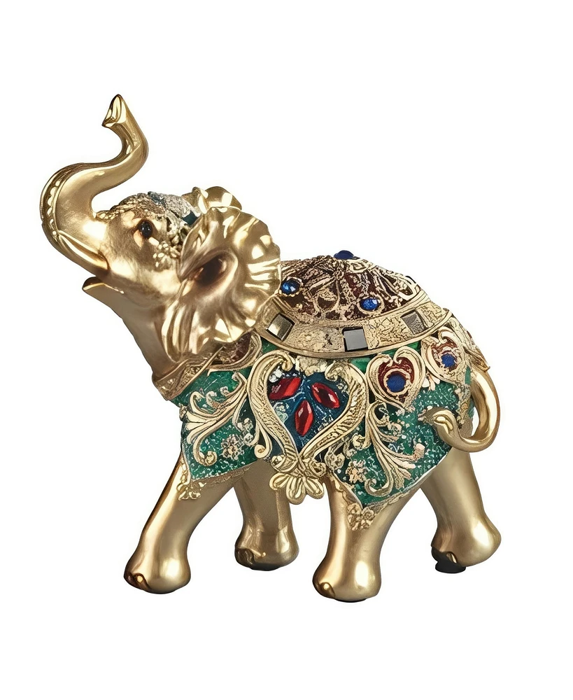 Fc Design 6.5"H Thai Elephant in Green Figurine Decoration Home Decor Perfect Gift for House Warming, Holidays and Birthdays