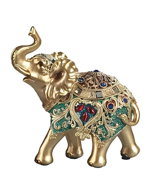 Fc Design 6.5"H Thai Elephant in Green Figurine Decoration Home Decor Perfect Gift for House Warming, Holidays and Birthdays