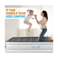 SereneLife 18" Twin Premium Raised Airbed With Built-in Pump