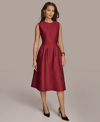 Donna Karan New York Women's Jacquard Midi Dress