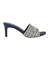 Guess Women's Weekful Slip On Embellished Mid Heel Mules