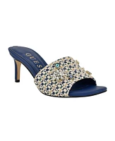 Guess Women's Weekful Slip On Embellished Mid Heel Mules