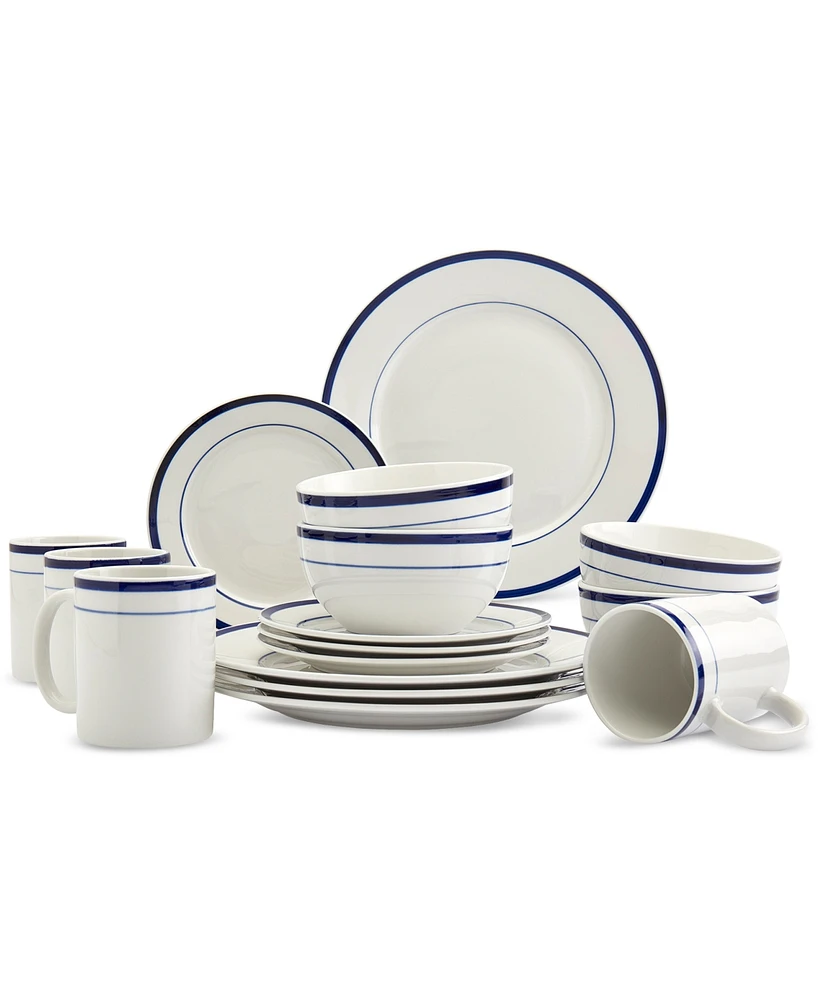 Studio Tu Round Ceramic 16-Pc. Dinnerware Set, Service for 4