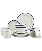 Studio Tu Round Ceramic 16-Pc. Dinnerware Set, Service for 4