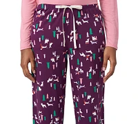 Hue Women's Dogs The Wild Mid-Rise Pajama Pants