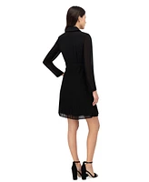 Vince Camuto Petite Pleated-Skirt Fit & Flare Blazer Dress