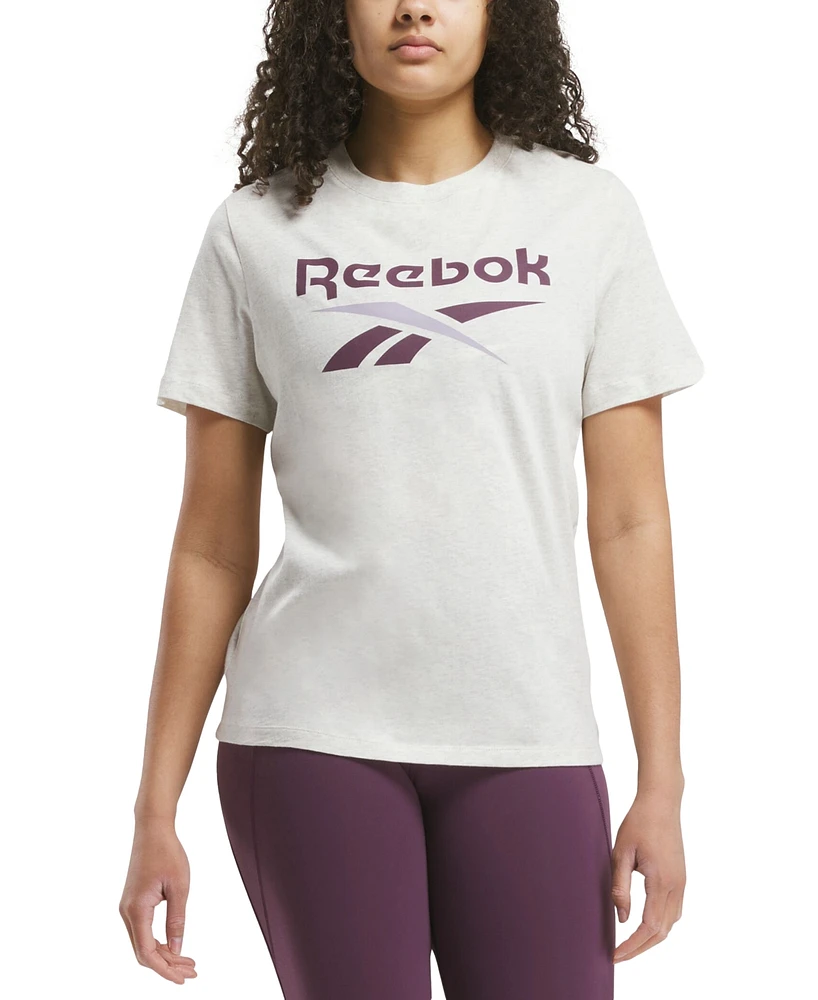 Reebok Women's Identity Cotton Big Logo T-Shirt