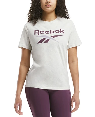 Reebok Women's Identity Cotton Big Logo T-Shirt