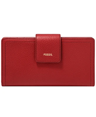 Fossil Logan Leather Rfid Tab Wallet