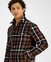 Sun + Stone Men's Anthony Plaid Trucker Jacket, Exclusively at Macy's