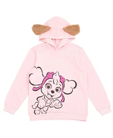 Paw Patrol Little Girls Fleece Cosplay Pullover Hoodie and Jogger Pants Outfit Set