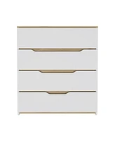 Depot E-Shop Aralia Drawer Dresser 35"H, Four Drawers, Superior Top