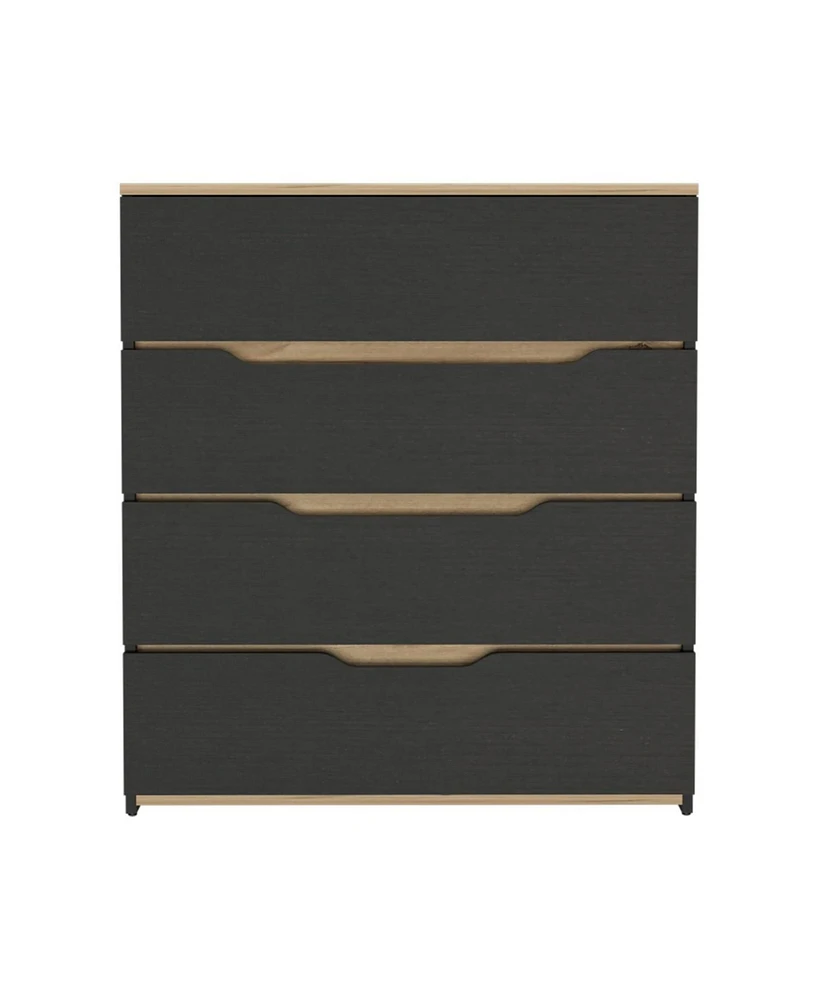 Aralia Drawer Dresser 35"H, Four Drawers, Superior Top