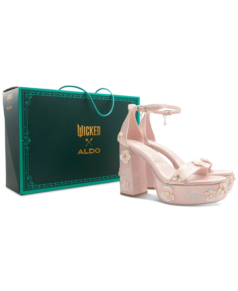 Aldo x Wicked Beautifical Floral Platform Dress Sandals