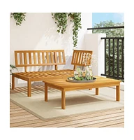 vidaXL Patio Pallet Sofa Set 2 pcs Solid Wood Acacia