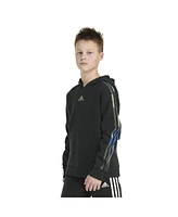adidas Big Boy Long Sleeve Camo Stripe Hooded Pullover
