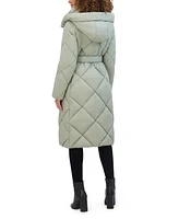 Kenneth Cole Women's Quilted Long Puffer Coat