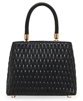 Anne Klein Ruched Tubular Top Handle Satchel Bag