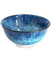 Elama Double Bowl 16 Pc. Dinnerware Set, Service for 4