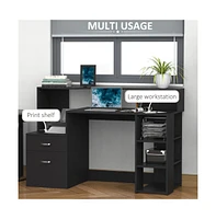 Slickblue Office Computer Desk; Sleek and Practical for Professional Spaces