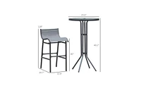 Slickblue Bar Chair Set – Modern and Comfortable Barstools for Kitchen, Dining, or Home Bar