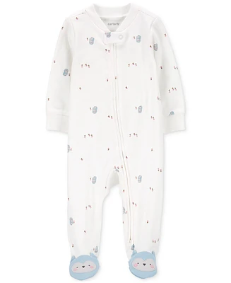 Carter's Baby Owl 2-Way-Zip Cotton Sleep & Play Footed Coverall